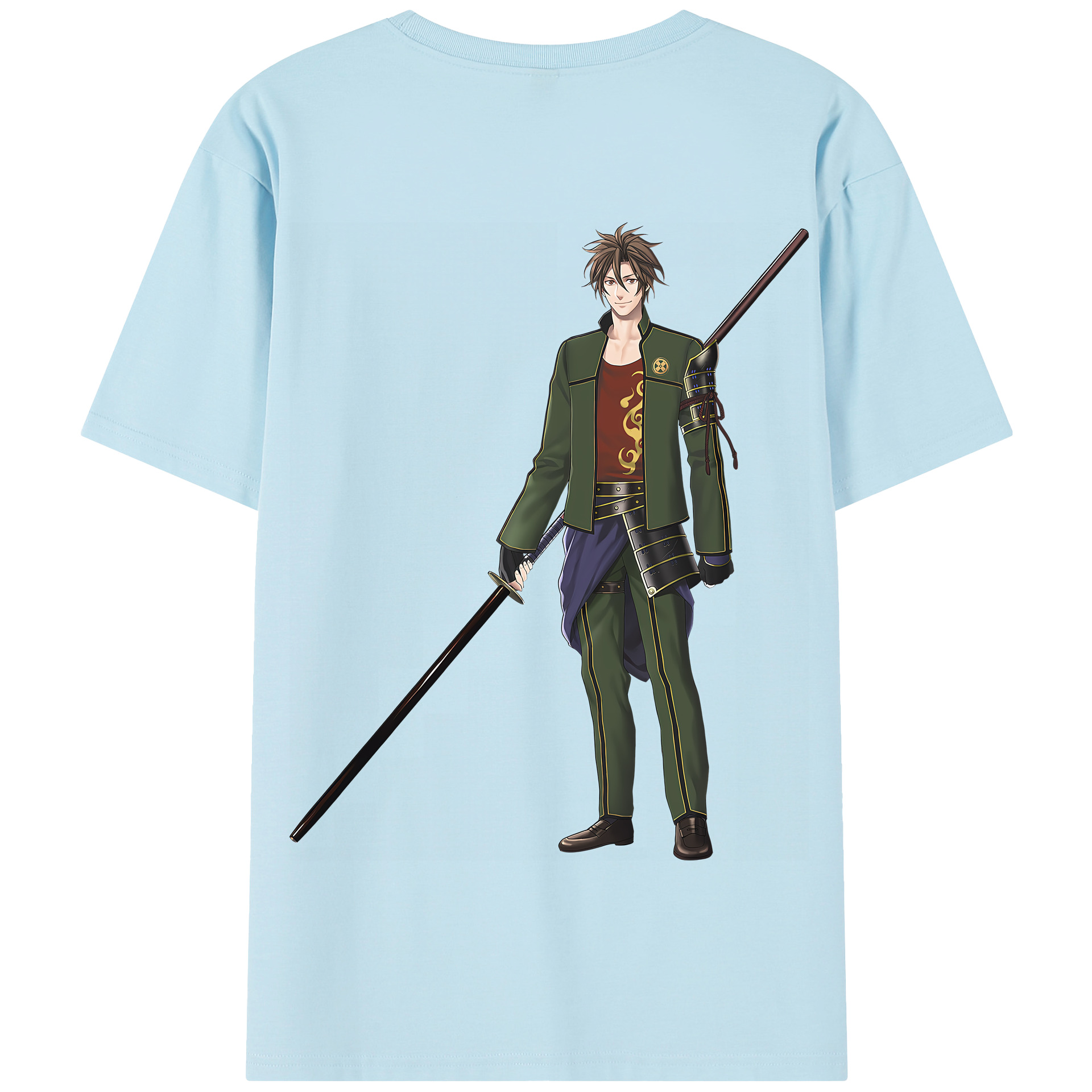 （画像用） 刀剣乱舞 Touken Ranbu 綿100％半袖Tシャツ（背面プリント）